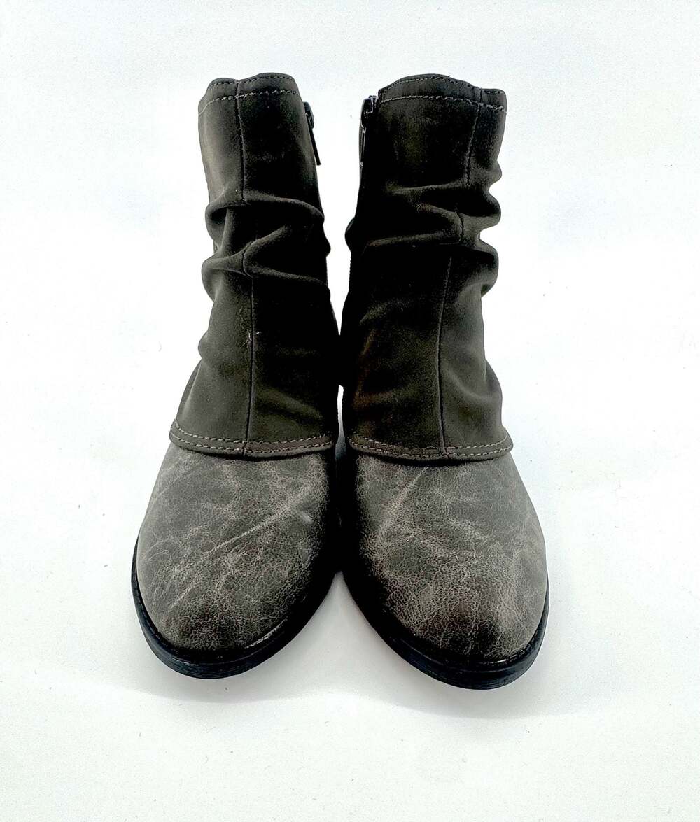 Easy Street Kudos Women's Slouch Ankle Boots Size 8 M Grey Combo 3057 NIB - Picture 3 of 6